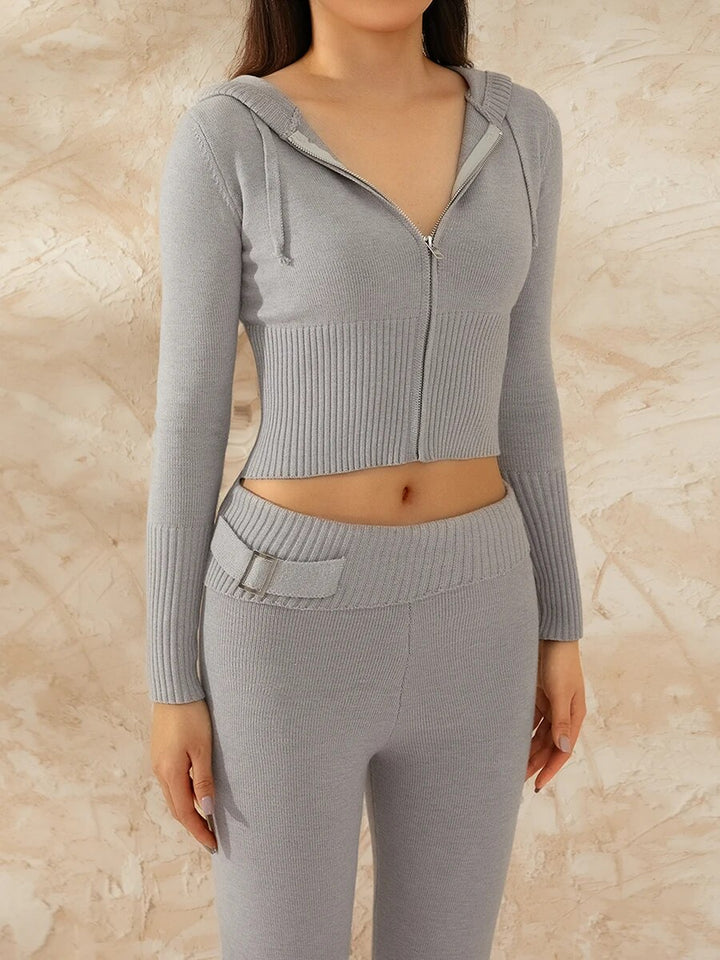 Ribbed Knit Lounge Set